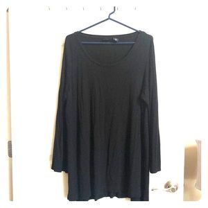 1X Mercer & Madison Long Sleeve Black Shirt